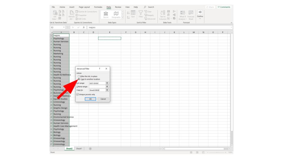 step 4 excel qualitative frequency table